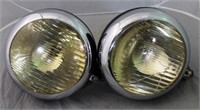 Pair Vintage "Bullet" Style Headlights (2pc)