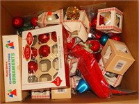 Assorted Christmas ornaments