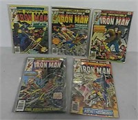 Five Marvel The Invincible Iron Man comics