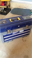 Mastercraft toolbox, three drawers, with tools