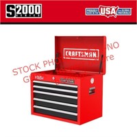 Craftsman 5-Drawer Steel Tool Chest, Red