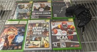 GROUP XBOX 360 GAMES AND CONTROLLER
