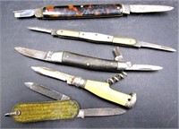 5 Mini Vintage Pocket Knives