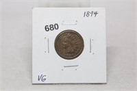 1894 Cent-VG