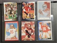 (4) Joe Montana & (2) Steve Young Cards