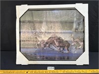 Framed Deer Poster