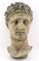 Achatit Statue of David Face Wall Piece