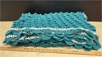 Crocheted Nubby Afghan (52" x 68").