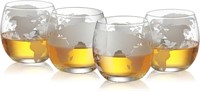 FINAL SALE:Etched World Decanter Car Whiskey