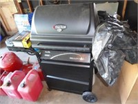 Char-Broil gas grill w/ tank & other