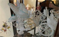 Shelf of Glass Horse & Carriage Co. Collectibles