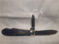Black & Blue Handle Marbles (USA) Knife