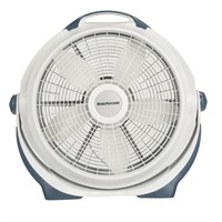 20 in  Pivoting Wind Machine Floor Fan in Gray