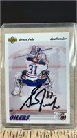 Signed 1991-92 Upper Deck Grand Fuhr Card.