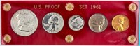 Coin 1961 Proof Set in Deluxe Hard Plastic Holder