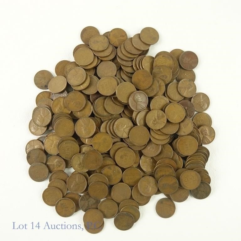 Lincoln Wheat Cents (250+ Cents)