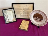 Religious Framed Artwork & Decorative Plate