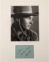 Richard Arlen
Hand Signed Note &  Photo