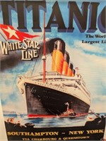 New Large Titanic canvas poster, approx 16 x 11