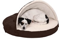 Furhaven 26" Round Orthopedic Dog Bed Sherpa &