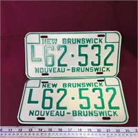Matching New Brunswick Large Truck License Plates
