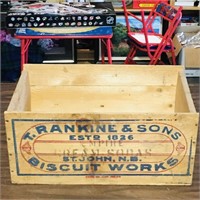 T.Rankine & Sons St. John NB Biscuit Crate