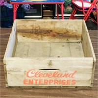 Cleveland Enterprises Wooden Crate (Vintage)