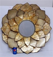 Beautiful Large Abalone Shell Wall Mirror Flower