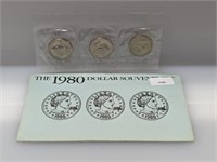 1980 Susan B Anthony $1 Souvenir Set