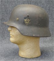 WWII German M35 Double Decal Police Helmet