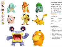Pokémon Battle Action Figure Multi 8 Pack