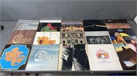 18pc Vtg Classic Rock Vinyl Records w/ Queen
