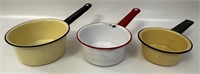 GREAT COLLECTION OF SMALL ENAMEL POTS
