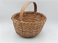 Vintage Oak Splint Basket