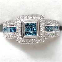 Certified 14K Blue Diamond(0.83Ct,Si1-Si2) Diamond