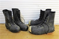 Unique military flight boots