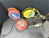 Electrical Cord Reels, Light & Plug