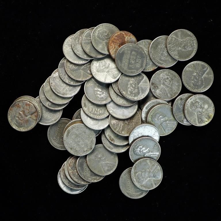 Lot of WWII Steel Pennies