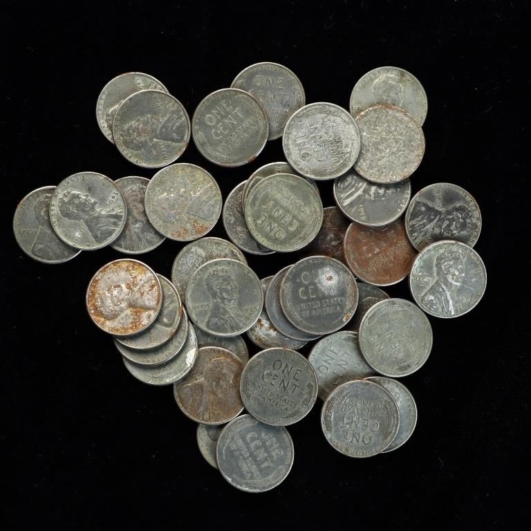 Lot of WWII Steel Pennies