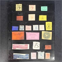 US Stamps Group of Locals/ Express Co labels and c