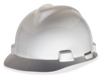Msa 477482 V-Gard Hard White Hats With Fas-Trac