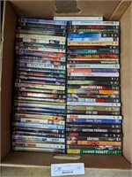 Banana box of DVDs