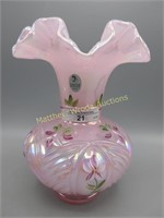 Fenton 8" hand painted ruffled vase - Fleak