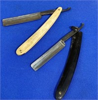 2 ‘Manganese Steel’ straight razors