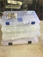 4 storage trays great for fishing or crafts