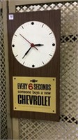 Adv. Chevrolet Clock-In Working Order (195)