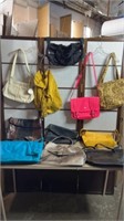 Box of assorted ladies handbags