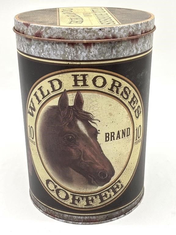 Wild Horse Coffee Tin 5.5” x 8”