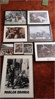 8 motorcycle pictures. And a calendar.