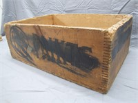 Vintage BPS Paint Wooden Crate